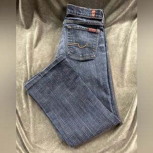 7 for all mankind size 27 (for a shortie 26.5 inseam)